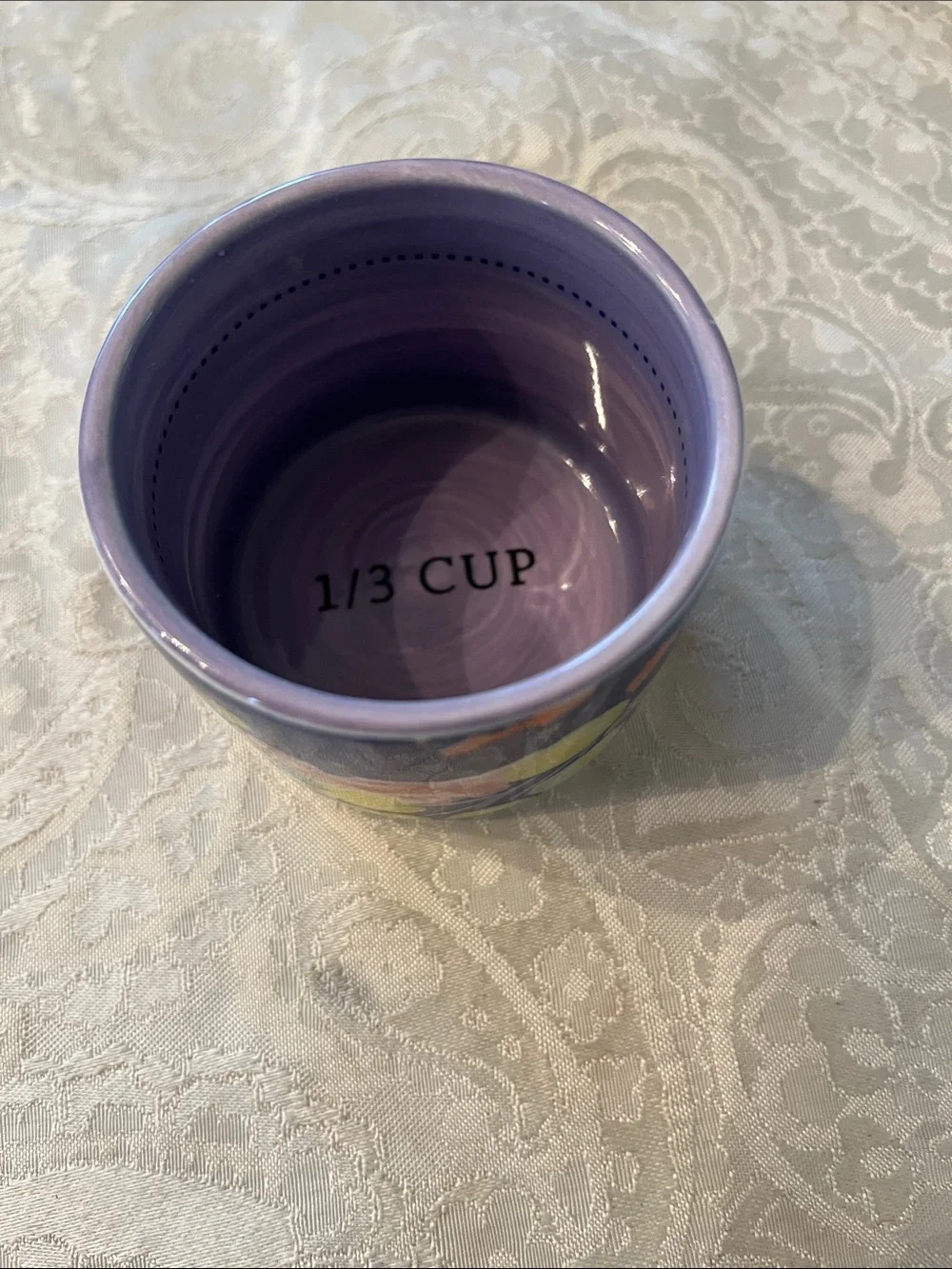Anthropologie Floral Ceramic Remi Measuring Cups Set of 4 EUC